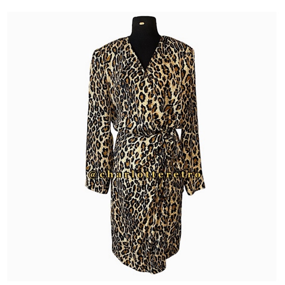 vtg Maggy London • Silk Wrap Dress
